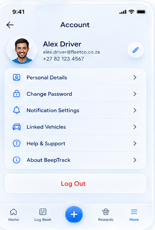 Support and account access in one app